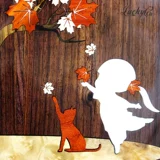 LuckyCat Lucky Cat Guitar полная одиночная гитара Муджи Мужские новички мужчины и женские новички пальцы поют кошачий фортепиано годы