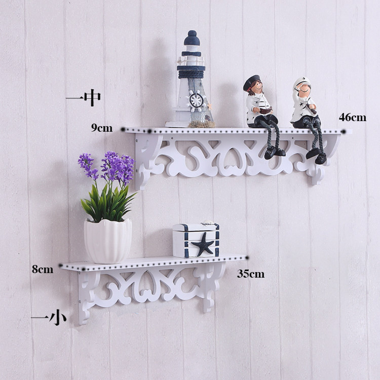 Punch-free wall shelf wall hanging bedroom wall wall partition living room TV wall decoration rack hanging wall flower stand