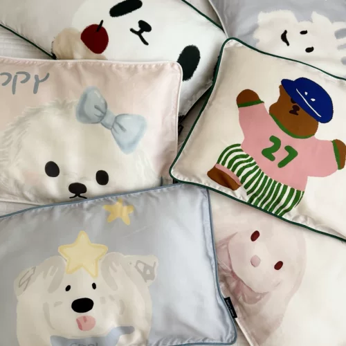 Шелковая наволочка, летняя детская подушка