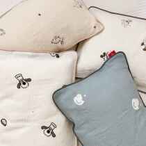 ins double layer yarn sleeper single piece 48x74 pure cotton baby pillow core set a class of kindergarten children pillow sleeve 30x50