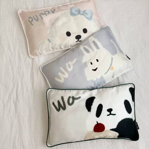 Шелковая наволочка, летняя детская подушка