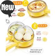 xửng hấp xôi mini Trứng ốp lết 羹 cắm đôi bánh trứng luộc nhân tạo tại nhà ký túc xá một lớp trứng hấp tự động tắt nguồn - Nồi trứng ca điện đa năng
