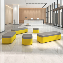 Office Personality Creativity Talks Lounge Art Education Institution Reception Room Minimalist fabric sofa stool Composition