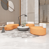 Unit Company Corporate Mall Hotel Lobby Reception Negotiation Apartment Living Room Modern Minima Special-shaped Combined sofa