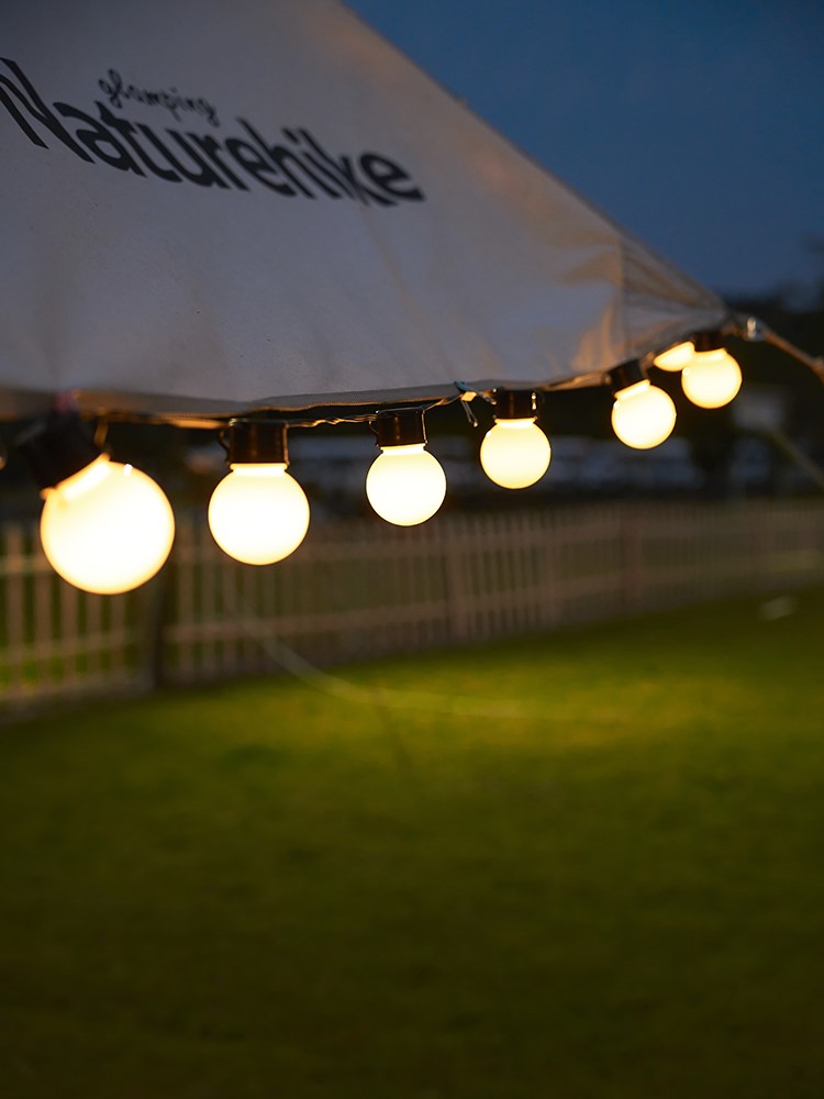 Outdoor camping LED ball skylight string lightCamp atmospheric upscale home layout atmospheric lights flashing stars