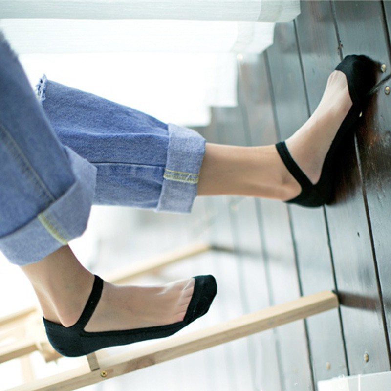 Plus size crystal stockings women's glass silk short tube sweat-absorbing thin section transparent cotton bottom boat socks autumn 39-42