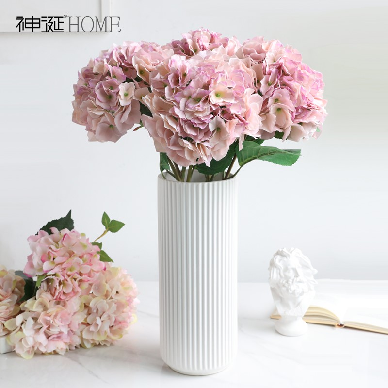 Real embroidery ball fake fixture creative home simple atmospheric flower table simulation flower bouquet placed flower art
