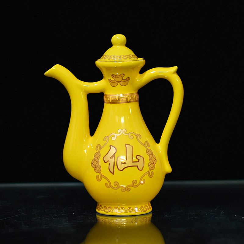 Wine pot : Buddha Buddha : Retro Tea minimal atmosphere ; Ceramic wine cup ; Ceramic wine cup ; Caiji wine pot