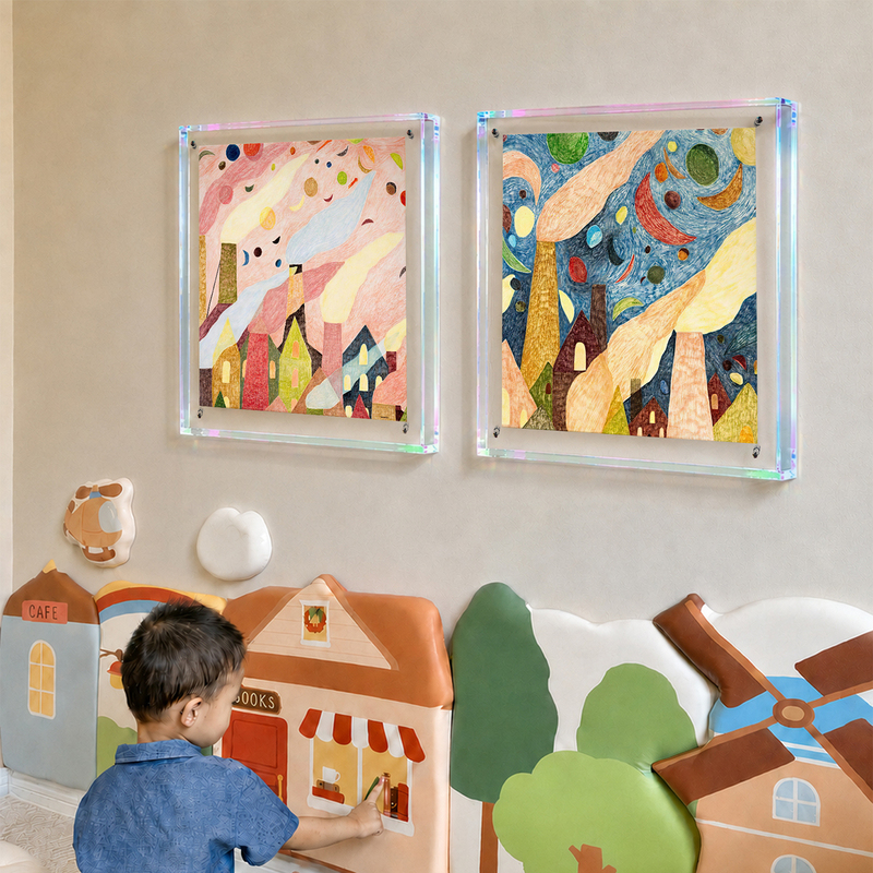 Cream-Style Bedroom Wall Art Dopamine Soft Decoration Children's Room Bedside Ornament Acrylic Decorative Painting No-Drill Wall Art Cream-Style Bedroom Wall Art Dopamine Soft Decoration Children's Room Bedside Ornament Acrylic Decorative Painting No-Drill Wall Art