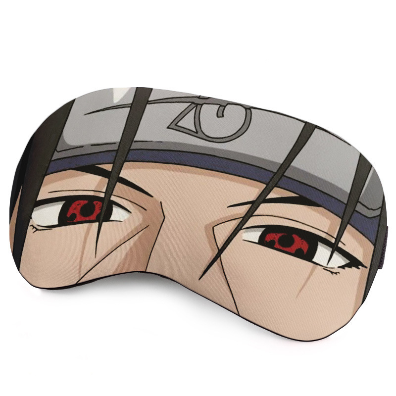 One-Sided Naruto Eye Mask for Men and Women, Cartoon Uchiha Itachi, Naruto, Luffy, Student Lunch Break Sleep Eye Mask