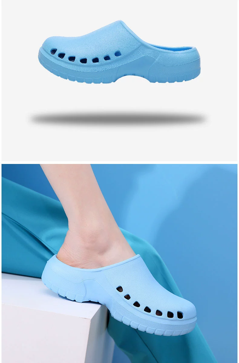 Sanmo surgical shoes operating room slippers women's summer non-slip soft bottom laboratory medical work shoes doctor's hole shoes