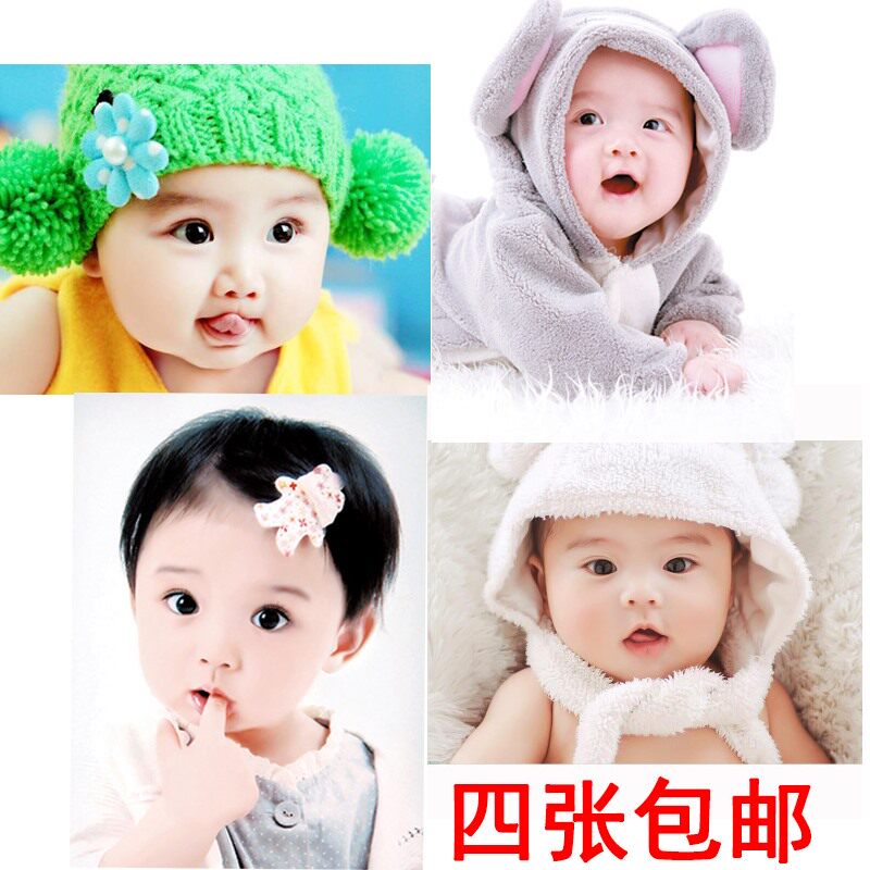 Female treasure baby pictorial wall painting pregnant wedding family girl photo background cute baby baby poster home
