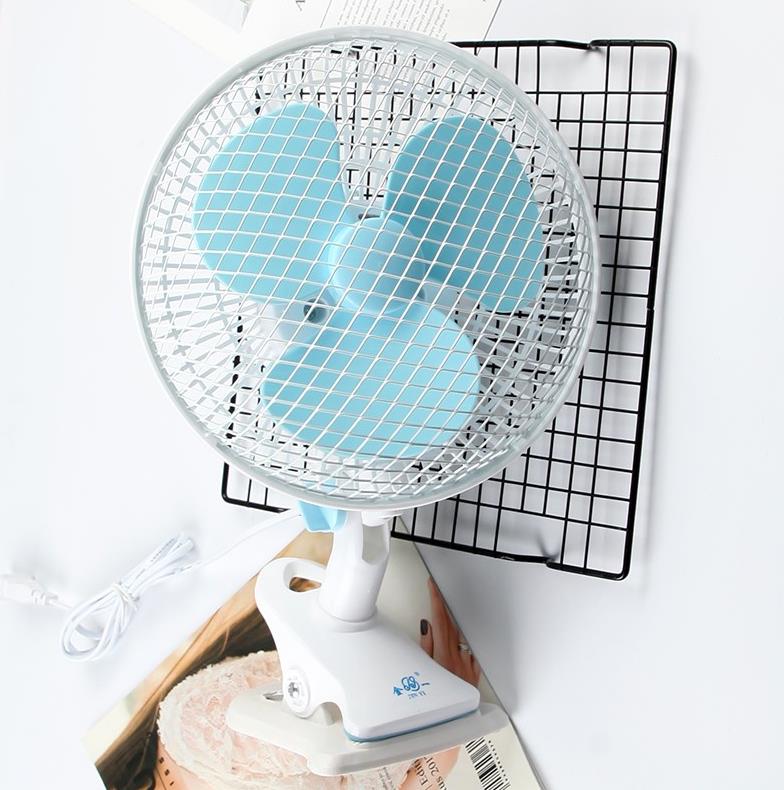 Small electric fan clip in bed swinging head electric fan mute headboard f clip-style office table plug ecstasy