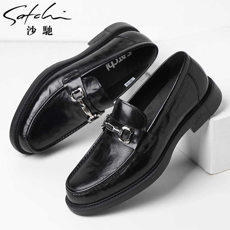 Satchi leather shoes for men springnew arrivalclassymen  display picture 3