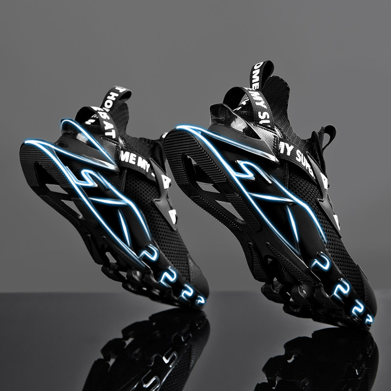 Knife Frontal Warriors Men Shoes 2021 Summer New Breathable Running Sports Tide Shoes Students heightening Putian Blade Shoe Men