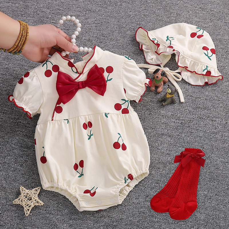 Baby Girl Summer Outfit Romper Summer Newborn 100-Day Full-Month Baby Clothes Princess Dress Small Infant Outing Set Baby Girl Summer Outfit Romper Summer Newborn 100-Day Full-Month Baby Clothes Princess Dress Small Infant Outing Set