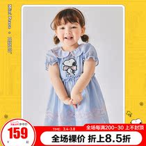 (Snoopy) PEACEBIRD childrens dress girls dress baby baby princess skirt spring summer dress foreign air Ole
