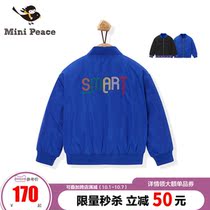 minipeace Taiping Bird childrens clothing jacket boys Spring and Autumn new products baseball uniform personality offset Design Tide Ole