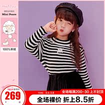(Mary cat) PEACEBIRD girls sweater children sweater line sweater sweater cashmere sweater warm bottom Ole