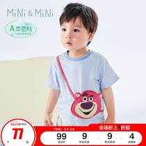 (Toy Story) PEACEBIRD Kids Boys T-Shirt Summer Strawberry Bear Pocket Boys Short Sleeves T-Shirt Ole
