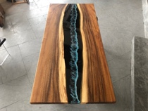 Wood Wax Separation South American Walnuts Wood Blue Black Dead Sea Resin Big Board Full Square 180 * 81 *5 Shipping Cost to Pay