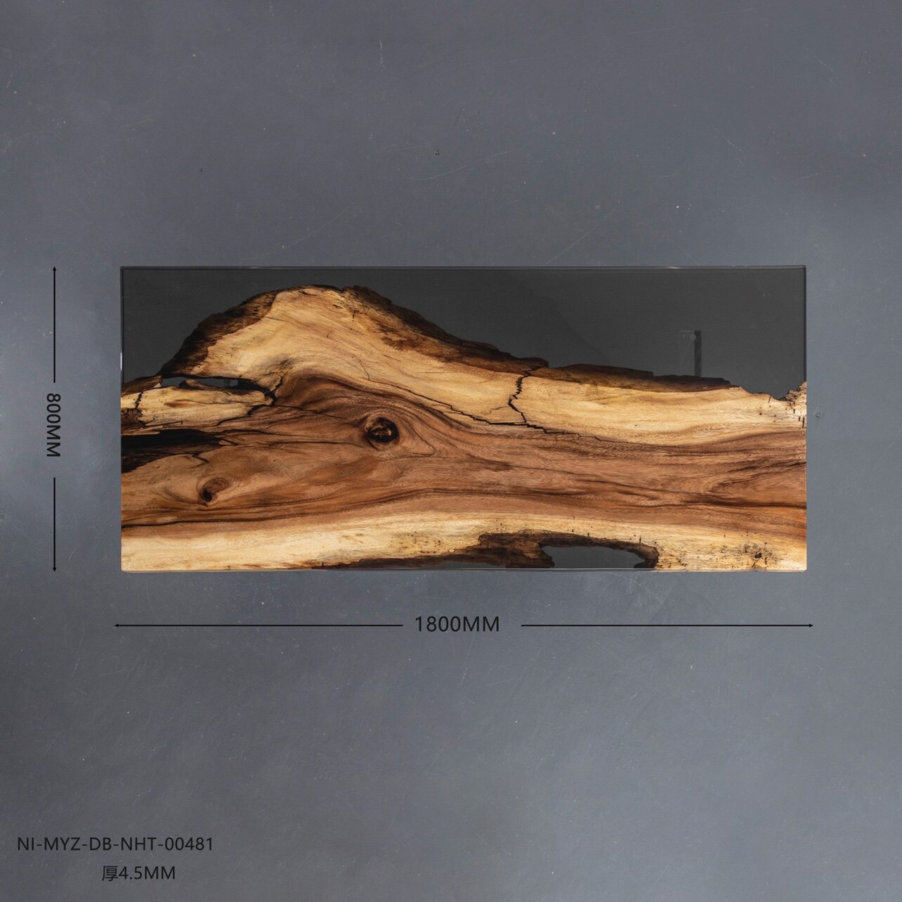 Walnut resin solid wood slab full square 180*80*4 5 freight collect