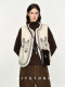 Fashionable and Western style autumn and winter nomadic style fashionable outer wear heavy industry embroidered lambswool blended thermal vest vest for women
