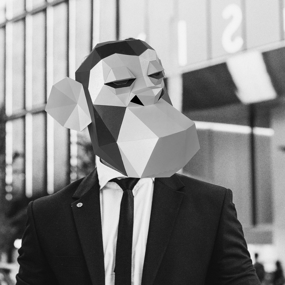 库里NFT头像变身时尚猿猴面具！折纸DIY也能玩出3D立体艺术风？_面具_淘宝游戏网