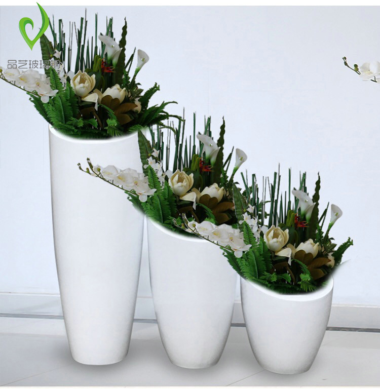 Mei Chen FRP Steel Flower Pot Creative Outdoor Landing Major Flower Flower Flower Device Nordic Vase Decoration