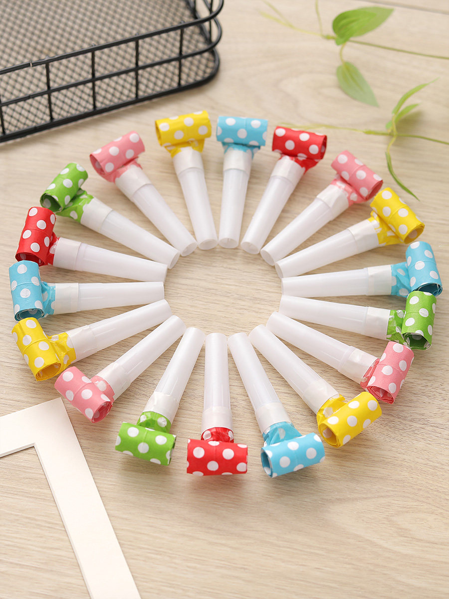 Birthday party Blow blow roll blow dragon cheer whistle Boy girl birthday horn Children's creative cartoon whistle