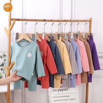  Childrens pajamas mens autumn and winter 2020 new suit De velvet underwear baby warm seamless autumn clothes autumn pants girls clothes