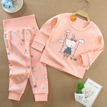  Pajamas Little boy baby underwear set Pure cotton childrens autumn pants Baby thermal underwear Girls  long-sleeved clothes