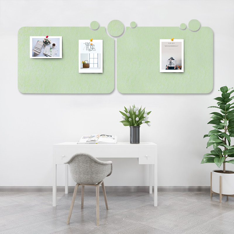 Felt Wall Sticked Message Board Soft Wood Board Display Board Wall Sticker Bulletin Board Photo Wall Background Board Vision Creative Wall Sticker