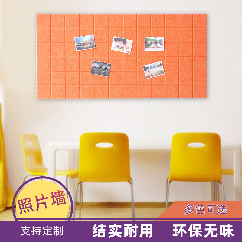Soft Wood Board Photo Wall Self adhesive free of punch message Kindergarten Decorative Background Bulletin Board Display Cultural Wall Sticker