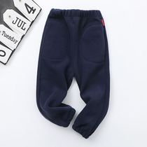 New Products Children Shake Grain Suede Pants Boy Shake Grain Suede Trousers Autumn Clothes Loose Warm Spring Autumn Grip Suede Baby Gpint