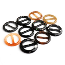 100 lap T-shirt corner knotted buckle belt buckle square round buckle alloy buckle silk scarf buckle clothes ring buckle scarf buckle 