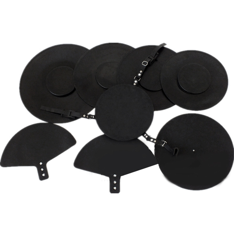 Van Nest Musical Instrument Black Rubber Dumb Drum Cushion Frame Subdrum Anti-Nuisance Silent Mat Jazz Drum Accessories 5 Drums 3 Cymbal Type