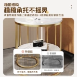 Прикроватная тумбочка для дома, спальни, маленькая, 2025, новая, легкая, роскошная, альтернативная прикроватная полка высокого класса, круглый приставной столик