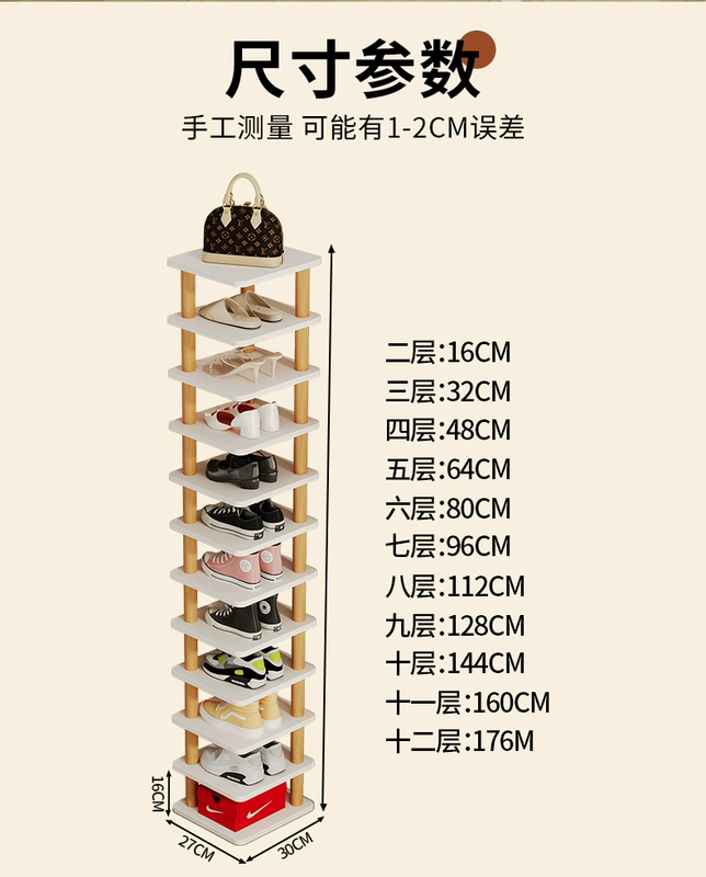 kệ đựng giầy dép Giá giày lối vào nhà trong nhà đơn giản nhỏ hẹp giá giày thẳng đứng nhiều lớp lưu trữ tiết kiệm không gian tạo tác tủ giày ký túc xá kệ giày thông minh kệ trưng bày giay dep