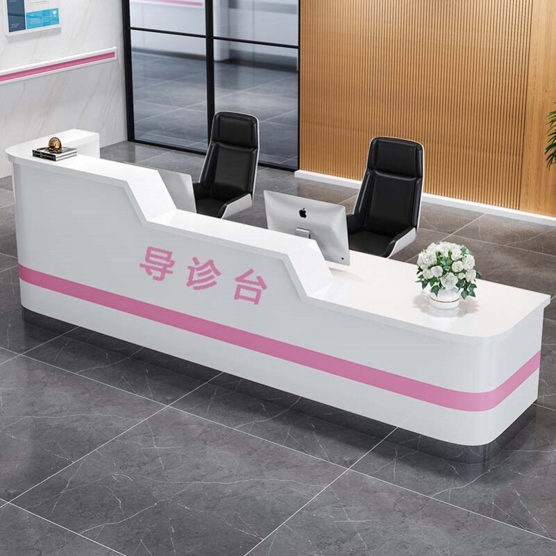 Oral Hospital Marble Front Desk Nurse Station Bench Guide Bar Desk Reception Desk Dentistry Sub-Consultation Service Desk