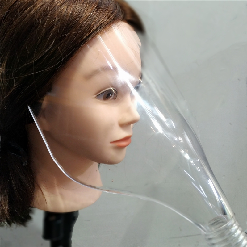 Hairdressing transparent block face mask cut bangs baffle haircut shop hair spray hair spray face mask hair salon tools