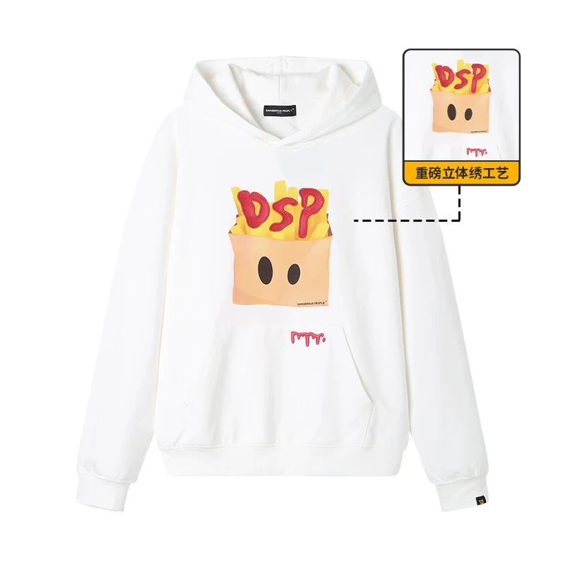 Опасные люди Джокер Сюэ DSP французские fries худи с капюшоном тяжелый модный бренд семейный худи пуловер топ