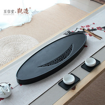 Handmade Hollow Natural Wujin Stone tea tray dry bubble Stone tea table home simple drainage tea Sea