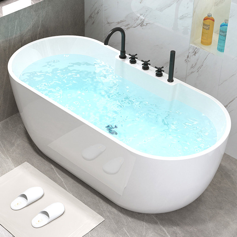 Bath goldsmith Small family Bathtub Home Adults Independent integrated with hardware Hotel Minjuku Acrylic Tub