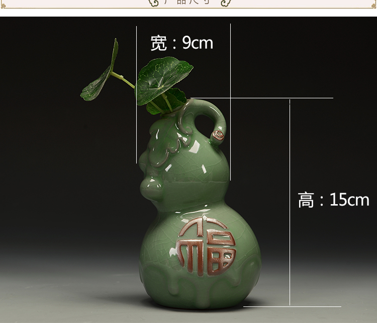 Ceramic small pure and fresh and vase hydroponic plant contracted and I sitting room home decoration flower arranging flower implement elder brother up with furnishing articles