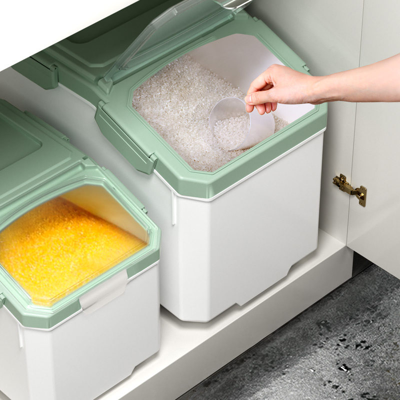 Rice bucket insect-proof moisture-proof sealed household rice tank containing rice box storage box 20 kg multigrain flour storage tank noodle bucket