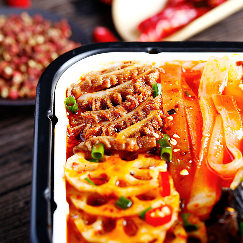 Chen Xiaoniu Convenient self-cooking self-service meat vegetarian lazy fast food Rice supper Hunger fast food Self-heating instant small hot pot