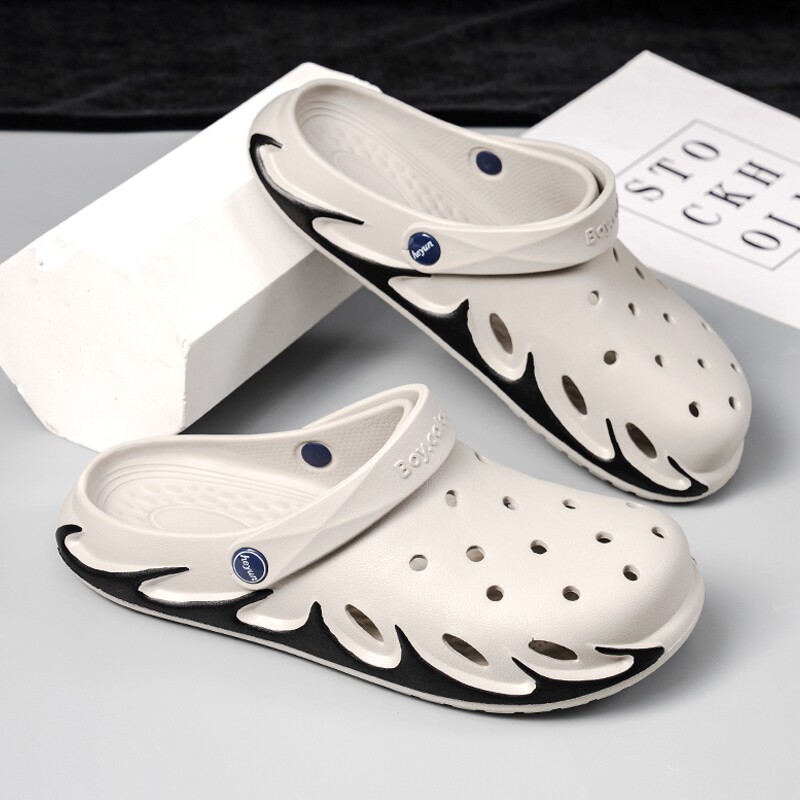 Dongle Shoes Men Personality Trends Slippers Fashion Outwear Summer Dual-use Non-slip Baotou Beach Sandals Sandals Sandals Men