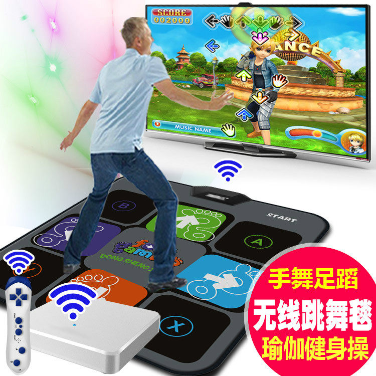 Slim men and women dancing carpet single-person dancing machine household body feel dance game treadmill radio TV