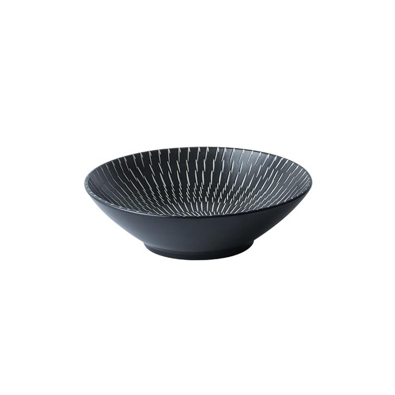Japanese ceramics of fruit vegetable salad bowl household deep rainbow such use creative artistic conception food cold dish hotel restaurant tableware